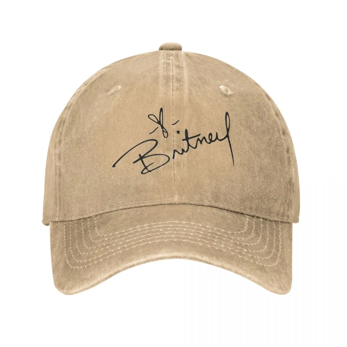 Britney Spears SIGNATURE Baseball Caps Snapback Washed Denim Hats Outdoor Adjustable Casquette Hip Hop Baseball Cowboy Hat