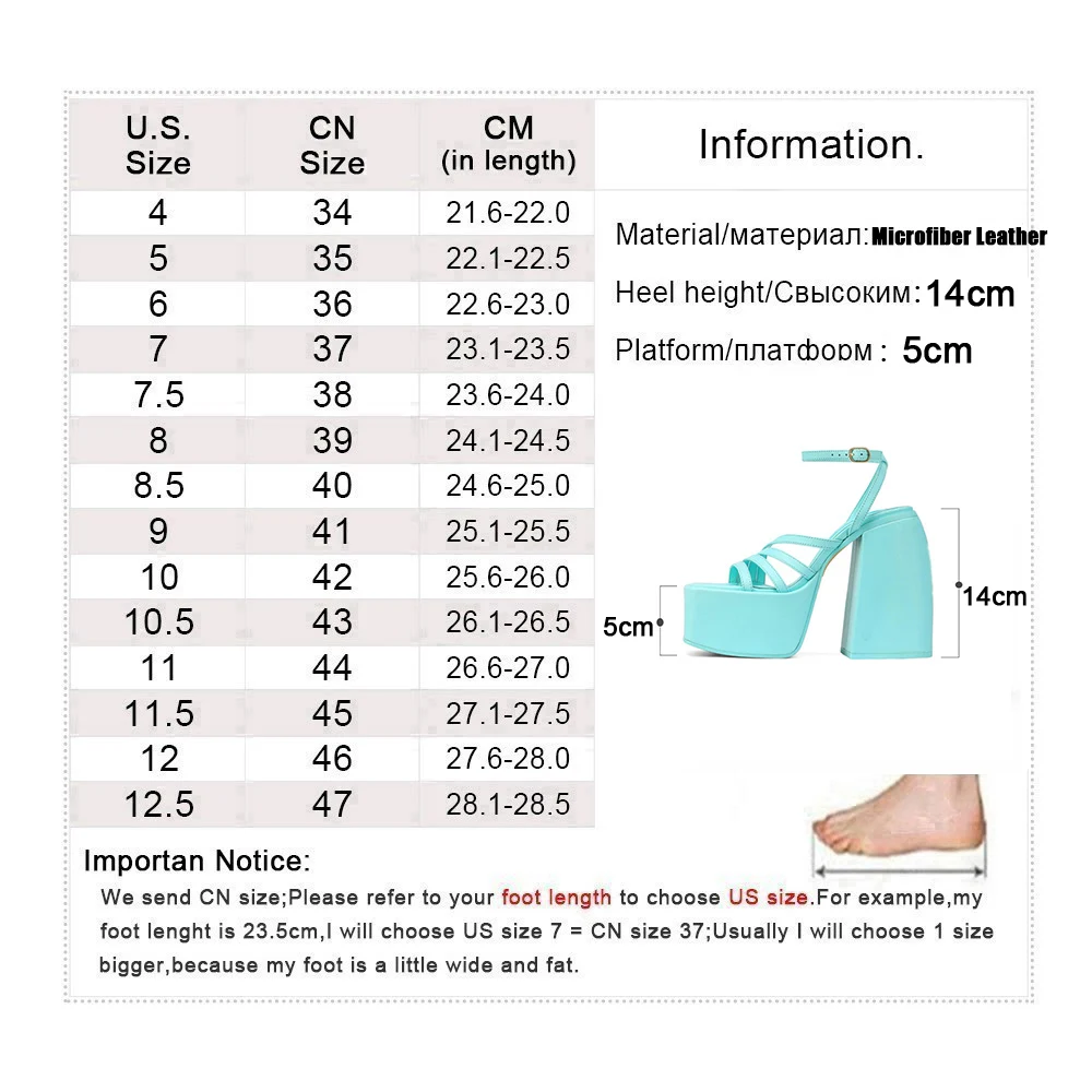 New High Heeled Sandals Women Thick Platform Shoes Women Party Shoes High Heels Slippers Women Buckle Sandalias de las mujeres