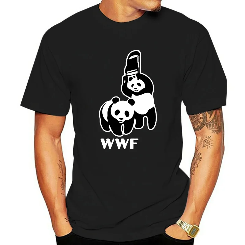 

2025 new model Men Cool Short-Sleeve T-Shirt Wwf Panda Men Fashion Mens Short sleeve T Shirt