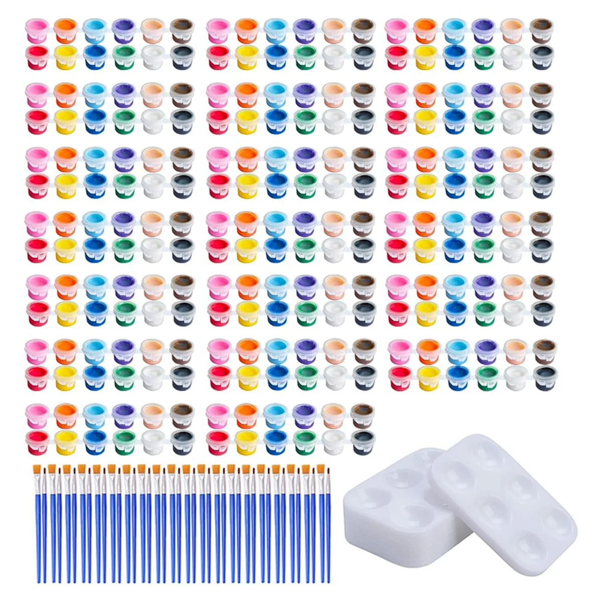 

Mini Acrylic Paint Set, Acrylic Paint Strips for Kids and Adults, Great for Birthday Party Home Classroom Gifts