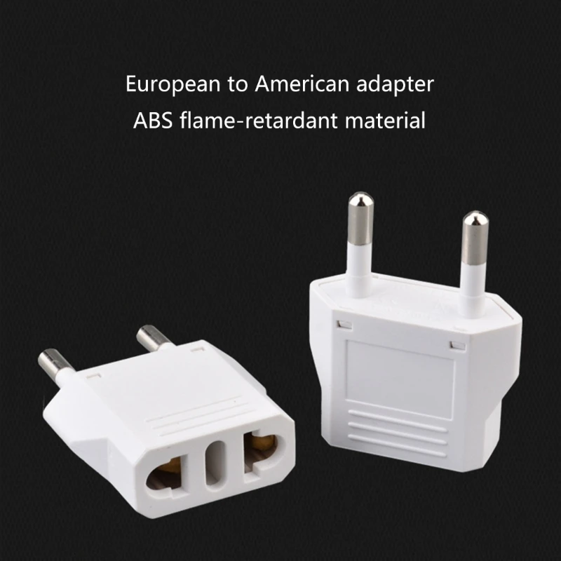 Universal Europe to USA Outlet Plug Adapter Converter Power Travel From European to American US Plug Converters H8WD