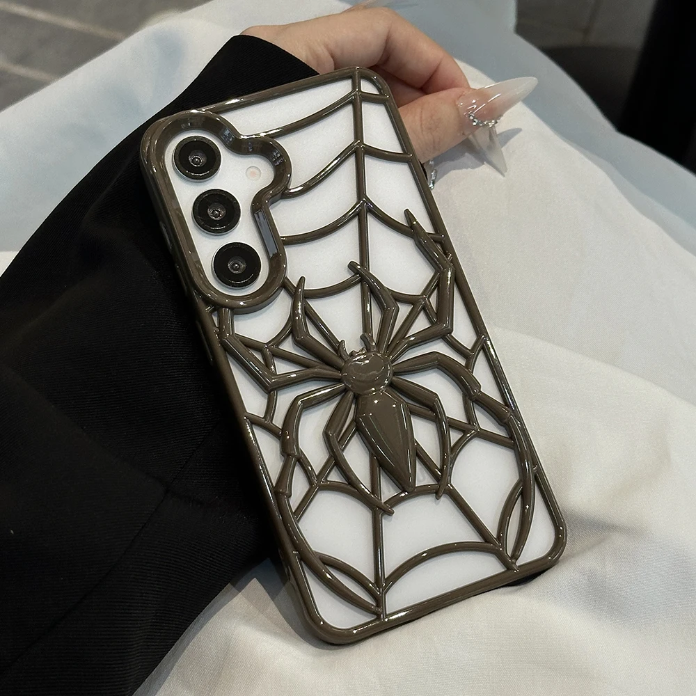 Coole 3D Spider Hollow Dissipate Heat Handyhülle für Samsung Galaxy A16 A13 A26 A36 A56 A54 A55 A06 A04 Weiche Silikonhülle – Detail 8