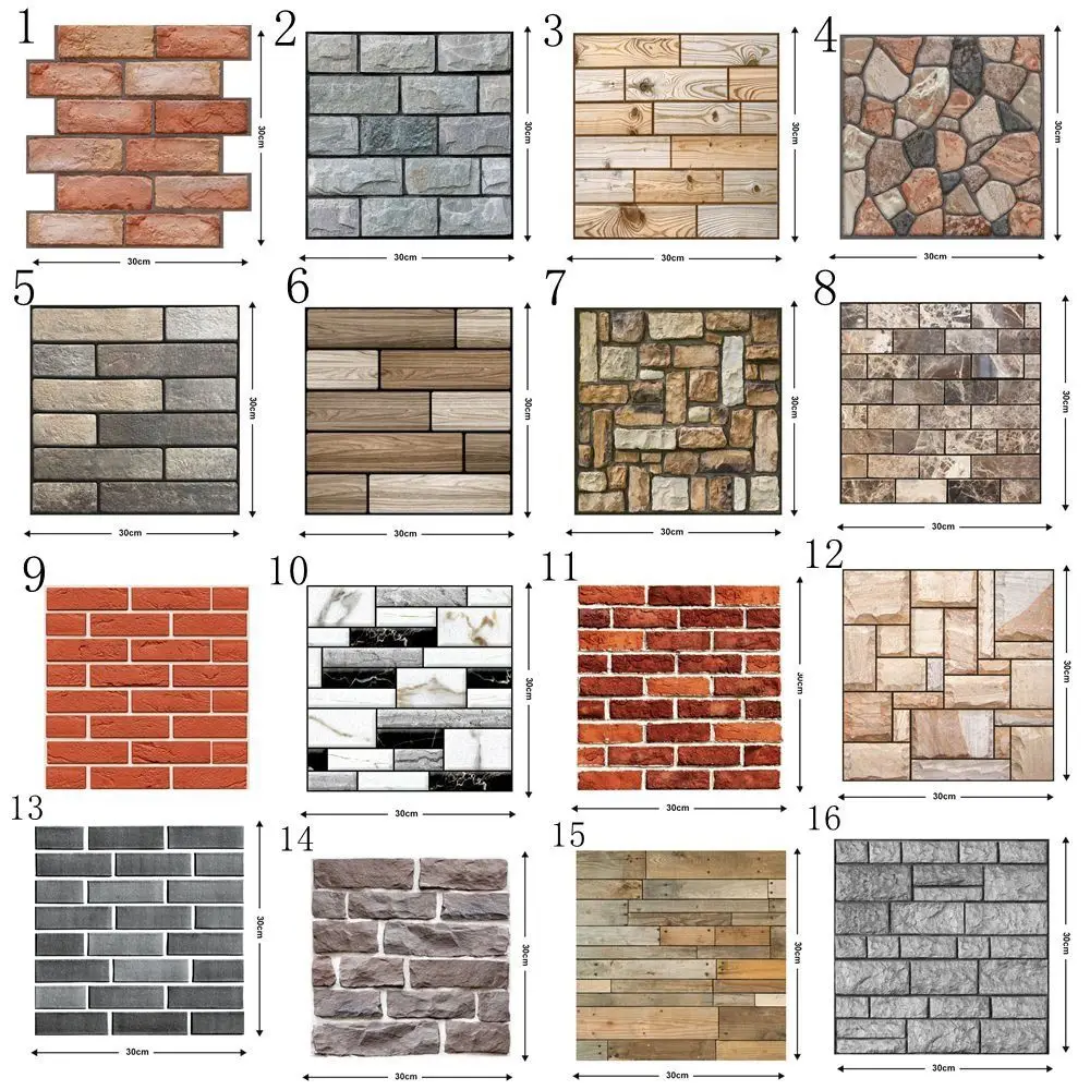 عنبر مجسمة تجديد لوحة الحائط المضادة للبكتيريا 3D خلفية للجدار الديكور خلفية خلفية الجدار صائق #6