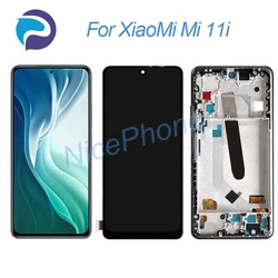 For XiaoMi Mi 11i LCD Screen + Touch Digitizer Display 2400*1080 M2012K11G Mi 11i LCD Screen display
