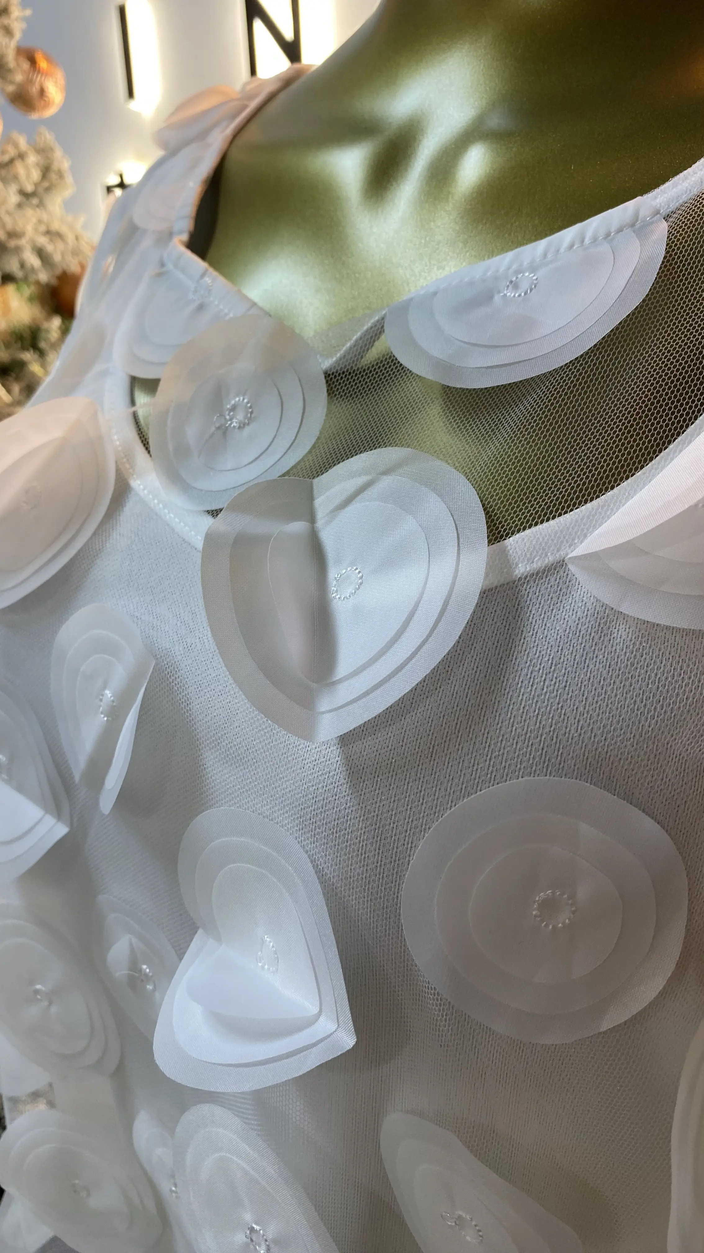 Elegant floral appliqué dress, boat neck gown, chiffon dress, traditional Ankara printed long maxi skirt-GZXX035