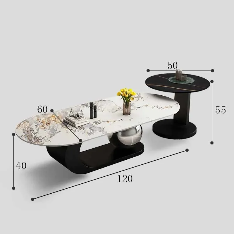 Luxury Bedroom Coffee Table Nordic Premium Minimalist Modern Coffee Tables Metal Aesthetic Moveis Para Sala Loft Decor Interior