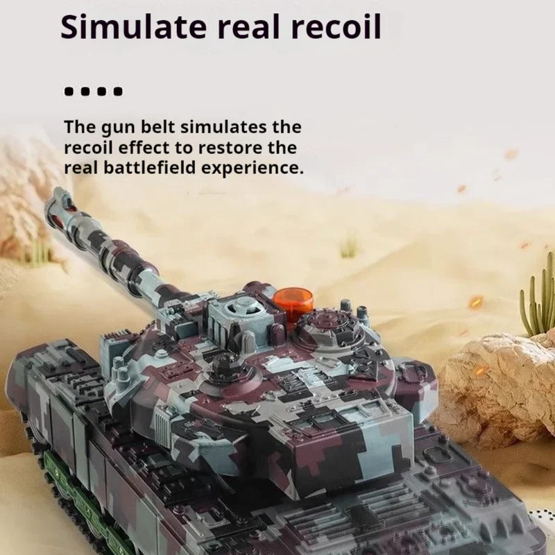 Simulation Fernbedienung Tank Beleuchtung Soundeffekt Simulation des Tankmodells simuliert ein echtes Rückstoß-Jungen-Geburtstagsgeschenk