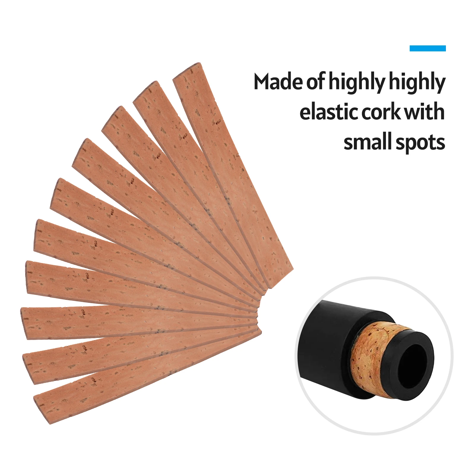 Clarinet Neck Joint Cork and Pad Set 10 Piece of Clarinet Neck Joint Cork 17 Piece Clarinet Pads Easy Using for Bb Clarinet