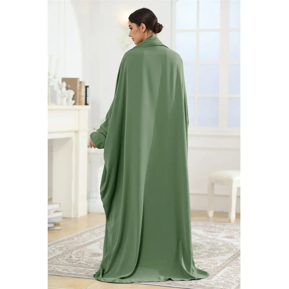 Muslimische Frauen Gebet Kleidungsstück Kleid Mit Kapuze Abaya Eid Djellaba Ramadan Islam Kleidung Dubai Arabisch Robe Türkische Modest Kaftan Kleid