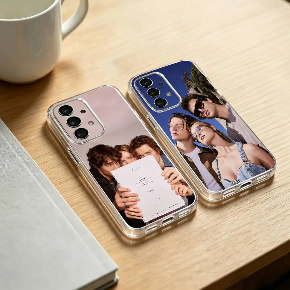 Funda Magnética Transparente L-Love Me Love Me Cuori para Samsung S25,24,21,22,23,30,Ultra,20,Plus,Fe,Lite,Note