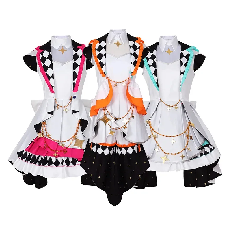 

Аниме игровой проект Sekai красочный сценический костюм Mikuu для косплея Jump Kawaii платье Хэллоуин вечерние униформа костюм для женщин