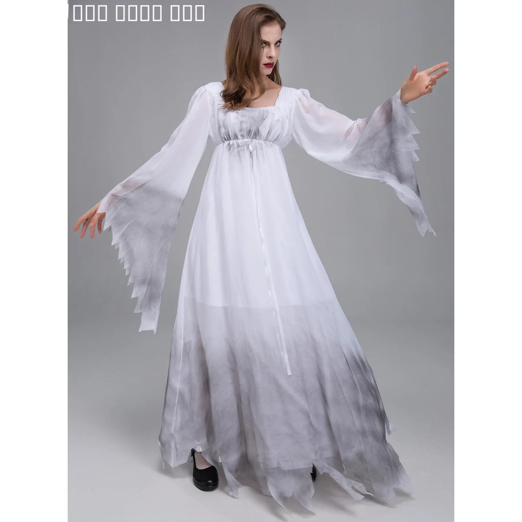 MXXL لوهوين الرعب غيبوبة زي المرأة شبحي الهيكل العظمي الزي مرحلة الأداء التقليدية الصينية العرقية ملابس نسائية