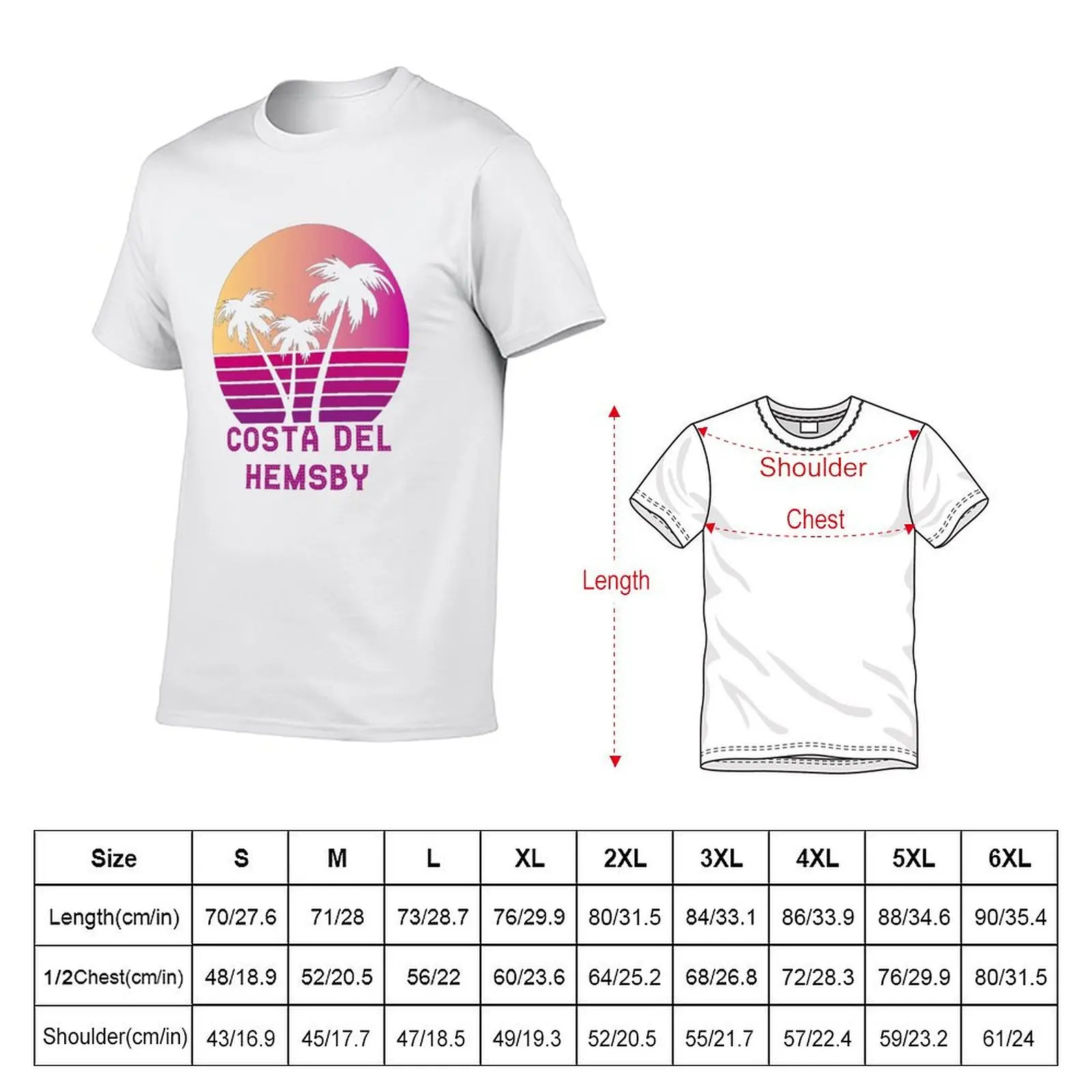 Costa Del Hemsby Funny Great Yarmouth Design T-shirt quick-drying shirts graphic tees plus sizes plus size tops men clothes