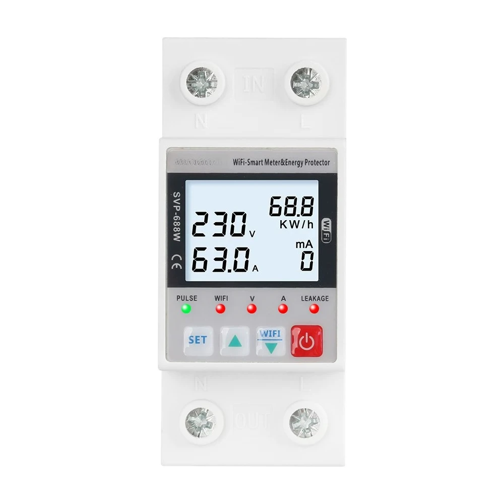 remote control over voltage limit viewership of leakage over temperature protection automatic reclosing power supply protector