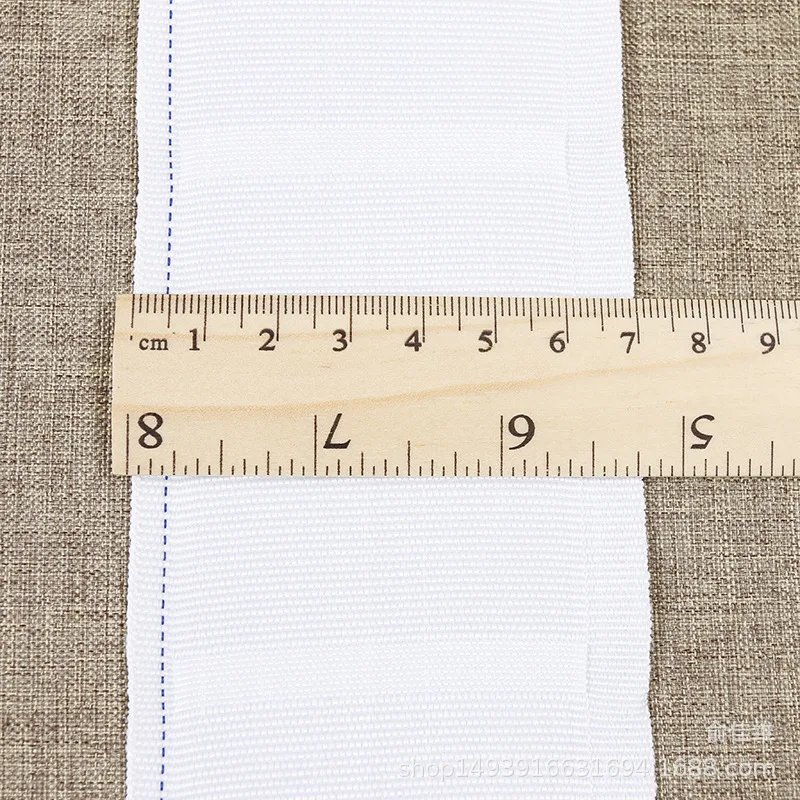 10Meters Curtain Hooks Cloth Tape White Ribbon Thickening Encryption Pull Pleated Woven Cloth Curtain Tape Curtains Accessorie