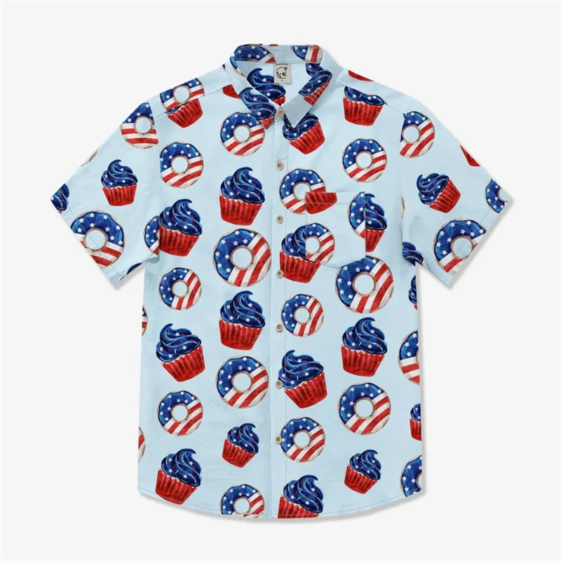 2024 Summer New Popular Beach Shirt Casual Breathable Men Clothing Summer Fashion Women Holiday Hawaii Lapel Short Sleeve Blouse