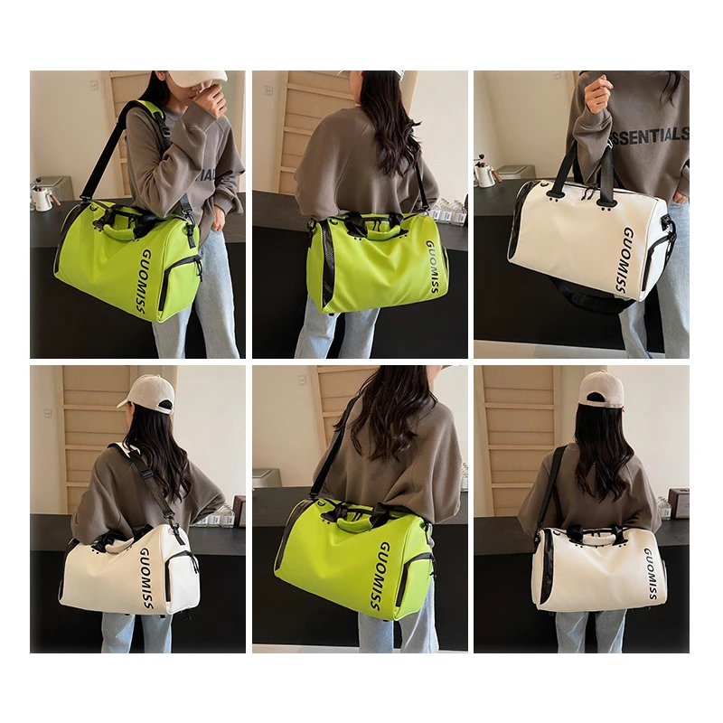 2026 Travel Bag Dry Wet Seperation Sporting Garment Bag Unisex Foldable Handheld Single Shoulder Hanging Travel Bags Gym Handbag