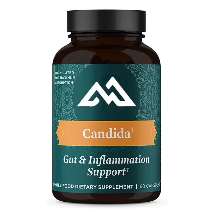 Intestinal health supplement, Candida capsules, relieve bloating and bloating, support immunity, gluten free, 60 capsules