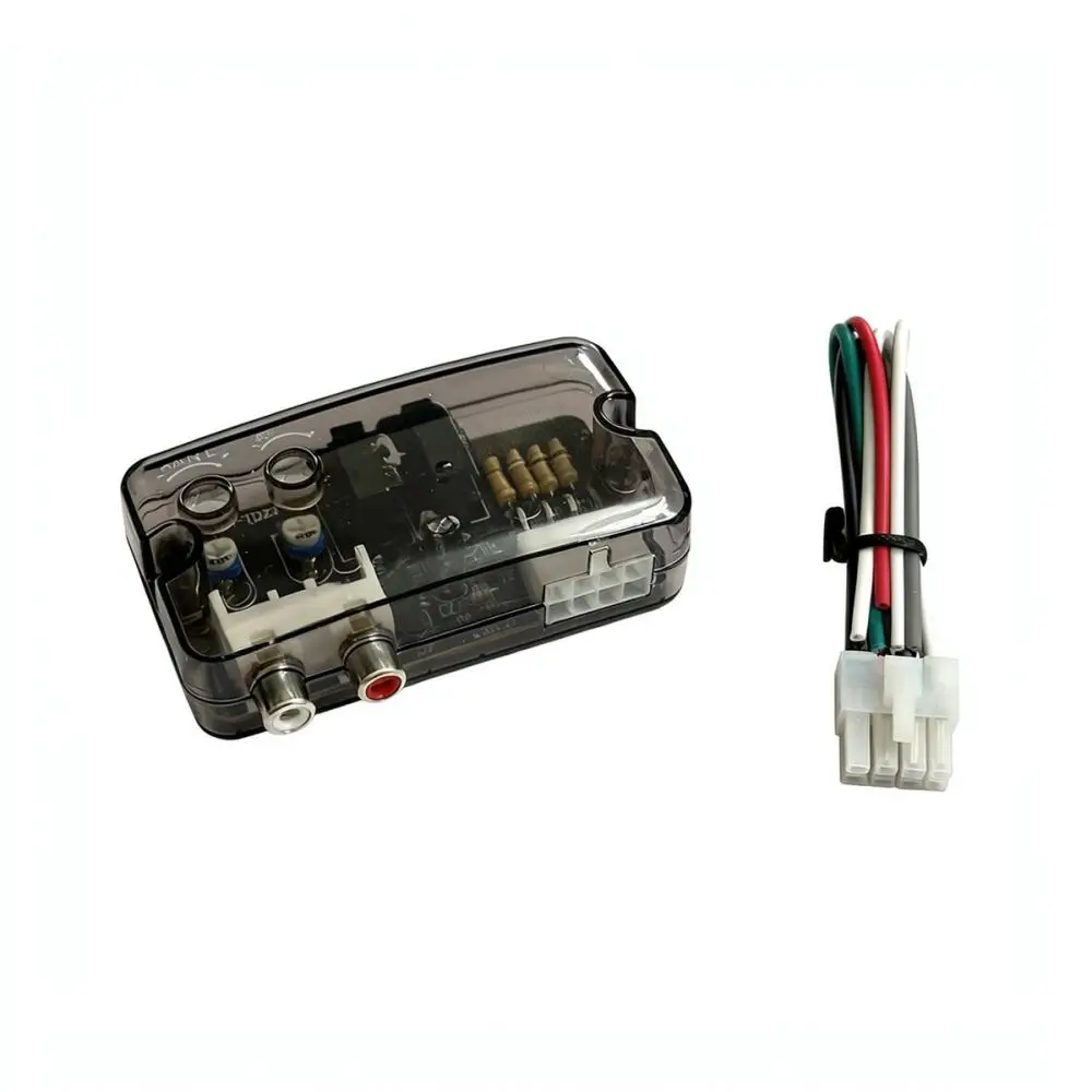 Audio High To Low Level Signal Adapter RCA Output Connector Speaker Wire Converter For Car Subwoofer Amplifier System