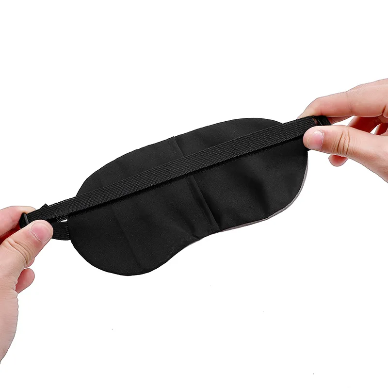 Cotton Sleep Mask Silk Eye Mask Soft Blackout Blindfold With Adjustable Strap Sleeping Eye Cover Mask For Travel