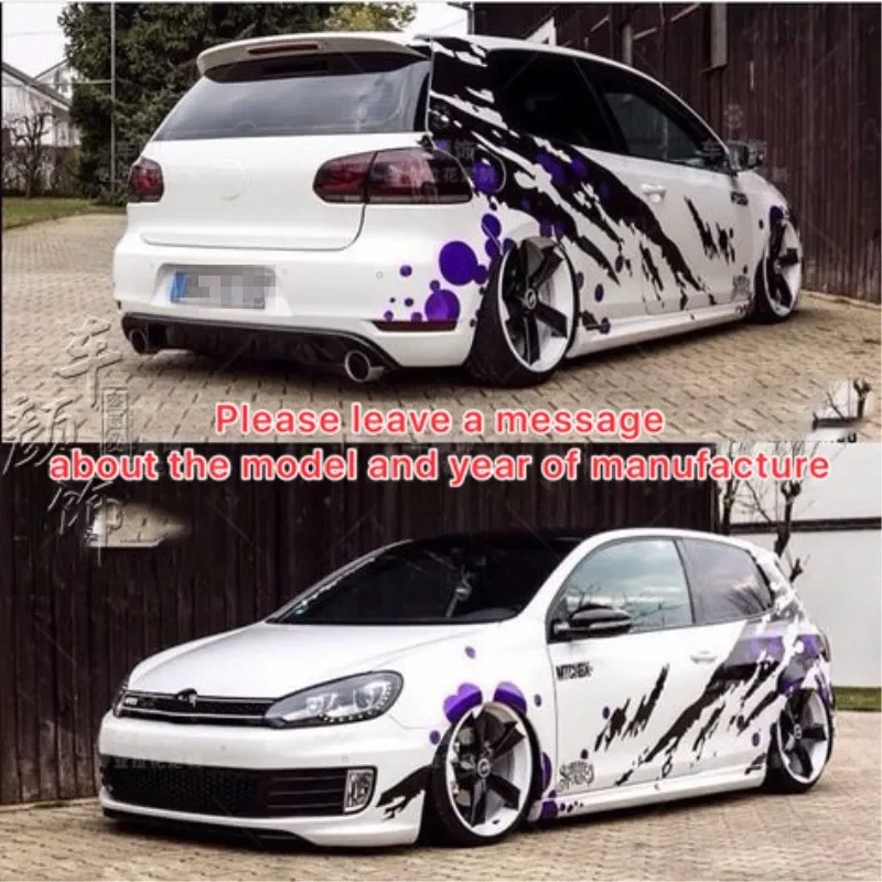 Car Sticker Body Custom Vinyl Cool Decal Modification FOR Volkswagen Golf 8 Golf 7 POLO GOLF 6 GTI Focus