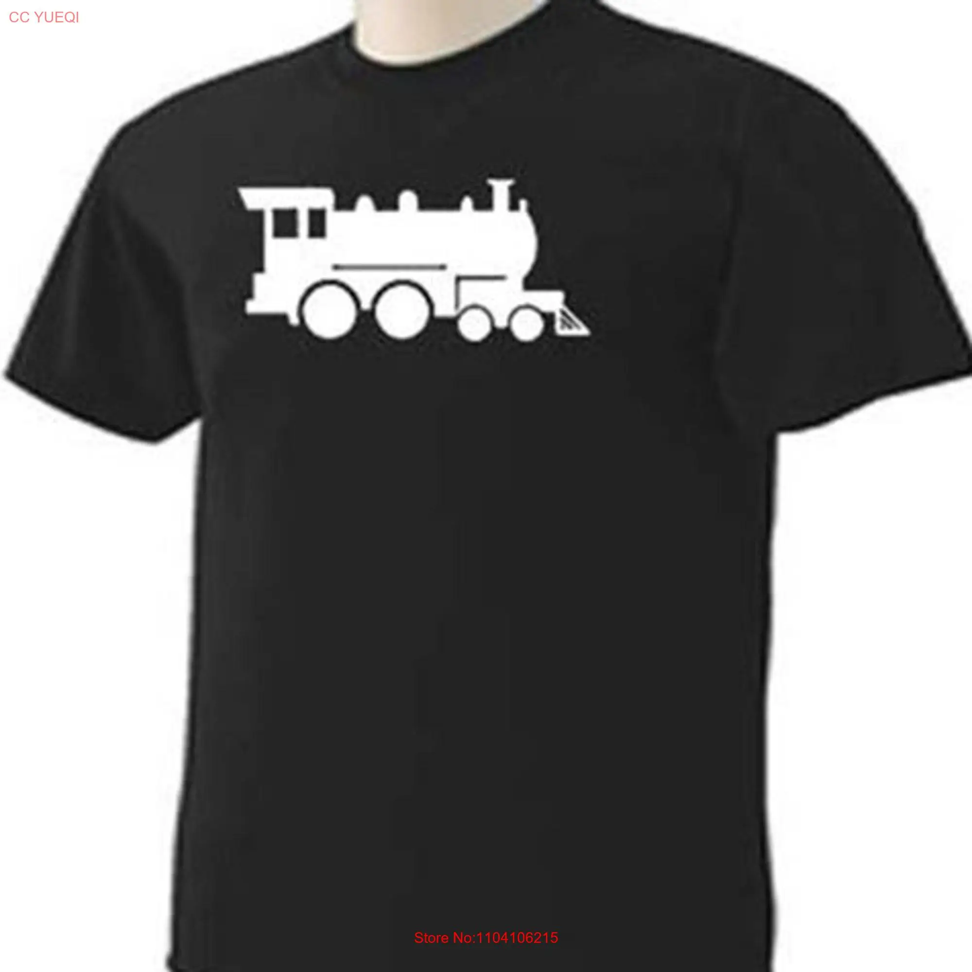 TRAIN ENGINE Railway Railroad Conductor Locomotive Picture Hobby T Shirt long or short sleeves