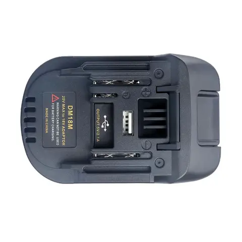 DM18M Converter Adapter For Milwaukee For M18 For Dewalt 20V Li-ion Battery For Makita 18V Power Tools USB Power Bank Charger