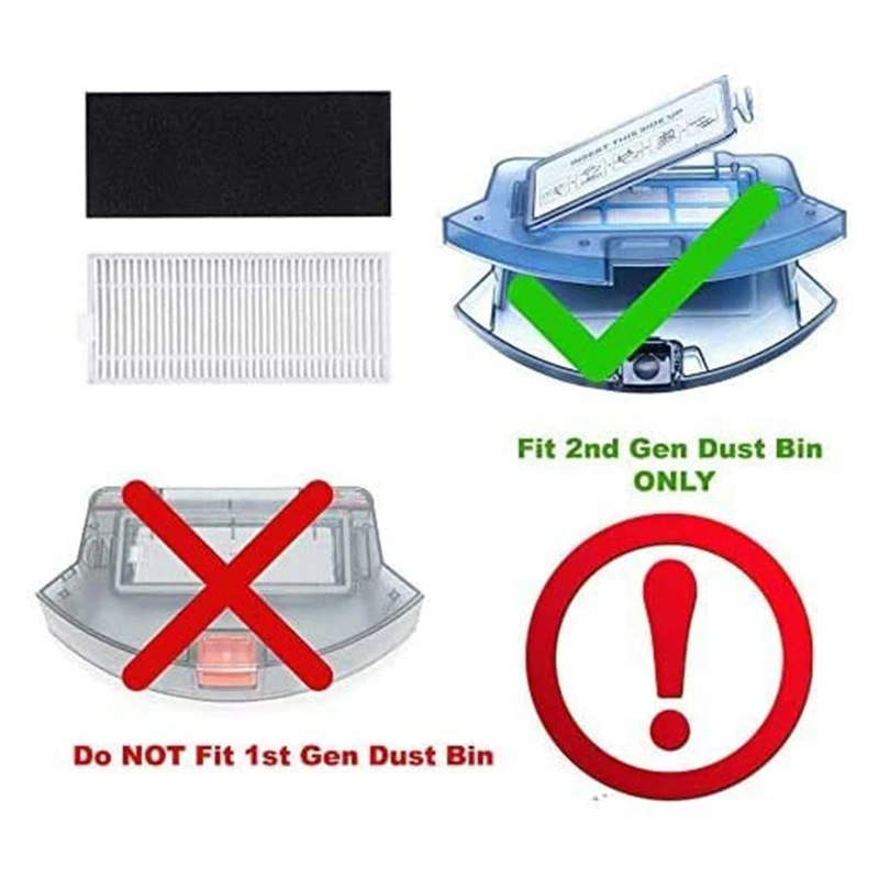 مجموعة قطع غيار بديلة مكونة من 28 قطعة متوافقة مع فرشاة دوارة Eufy Robovac 11S 30C 15C R3500 R3500S، R550(R500+)، R650