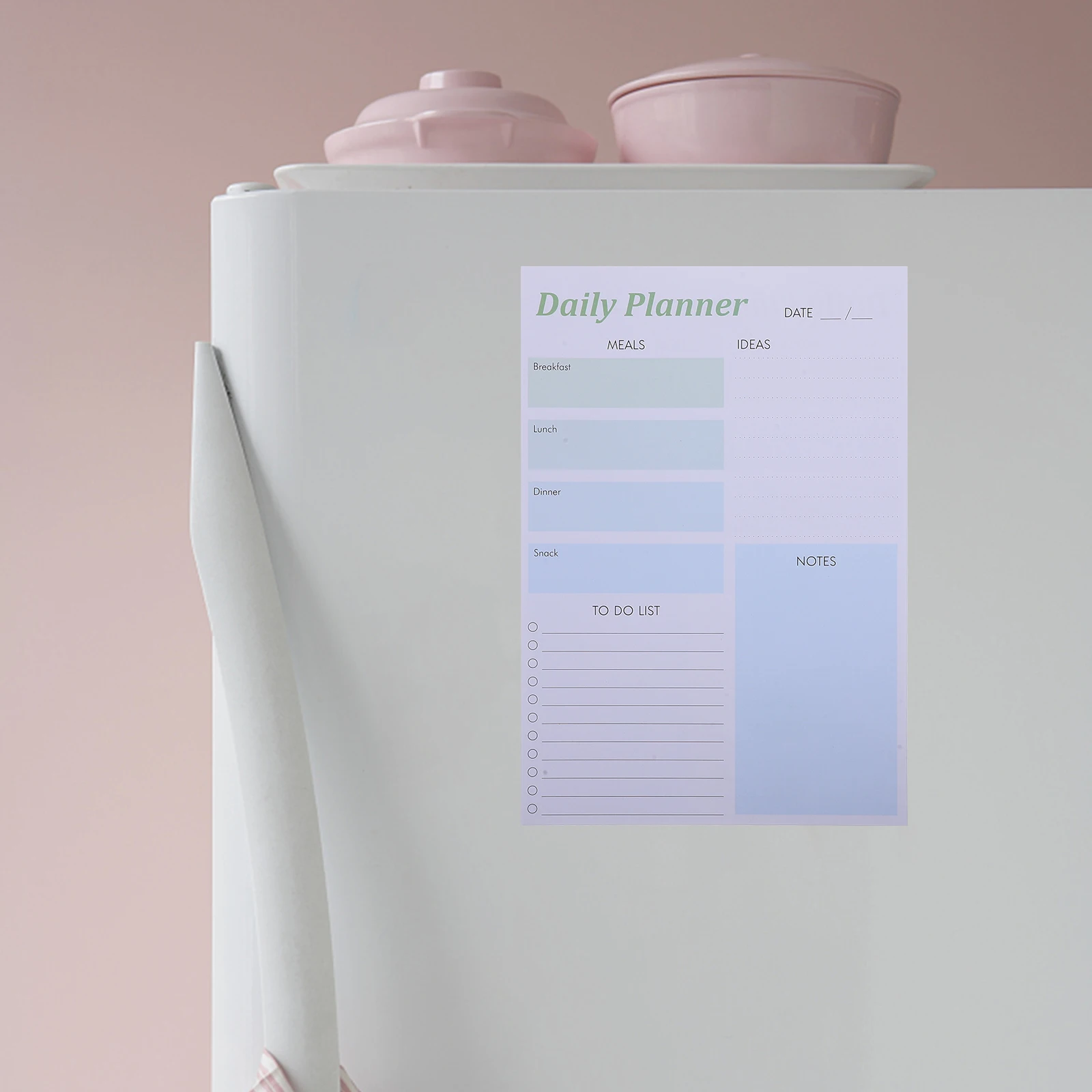 

Magnetic Daily Planner Notepad Compact Tear-Off Schedule Notebook For Work Home Travel Portable Planning Memo Pad Paper