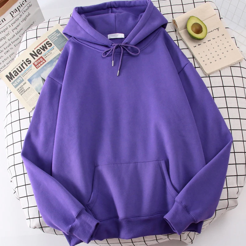Herbst Casual frauen Solide Hoodie Komfortable Stretch Sweatshirts Lose Tasche Warme Kleidung Mode Straße Weibliche Pullover – Detail 20