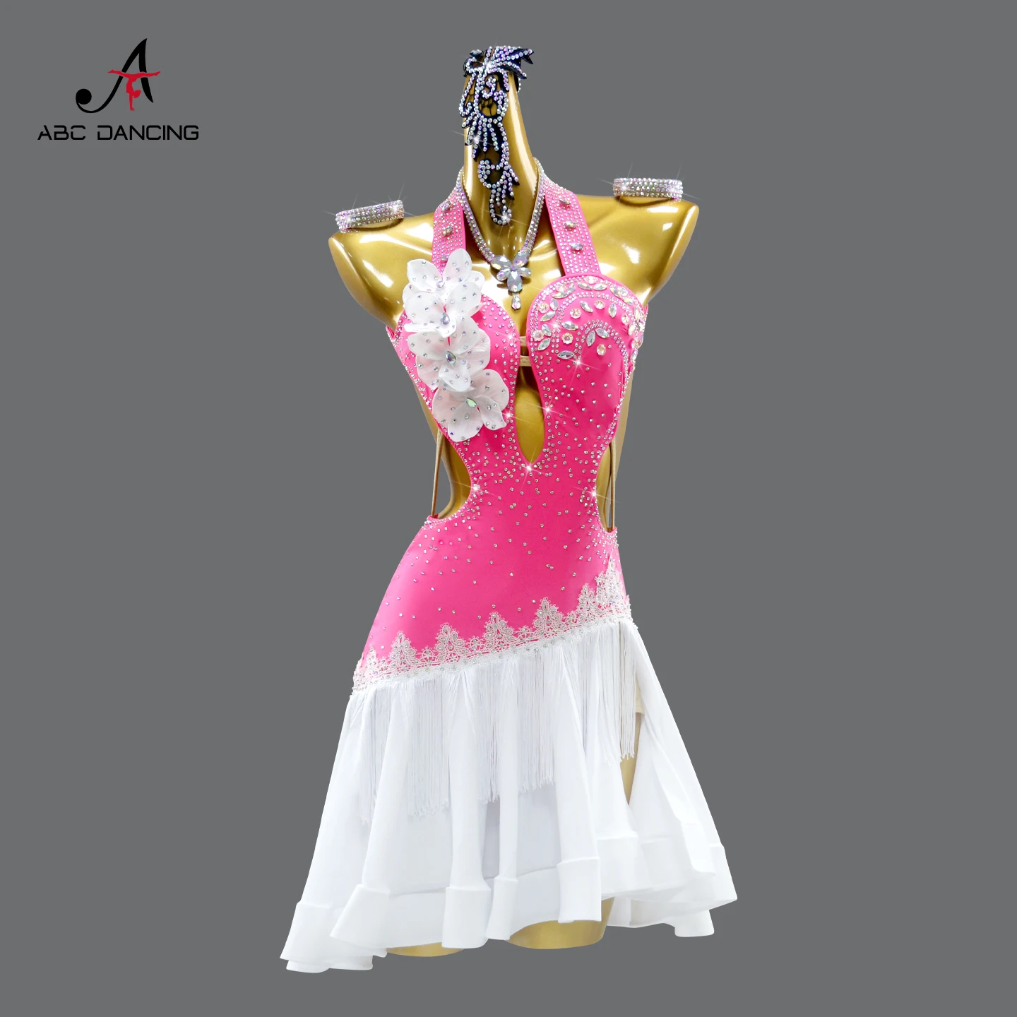 فستان رقص لاتيني، أزياء رياضية للنساء، ملابس رقص للمنافسة، ملابس أداء المسرح، ملابس أمريكية أنيقة للحفلات الراقصة