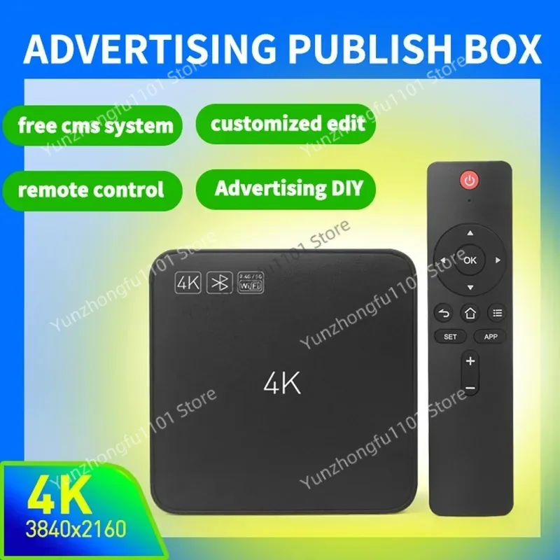 Advertising Media Player Remote Control App Stick Player Digital Signage Menu Display Box