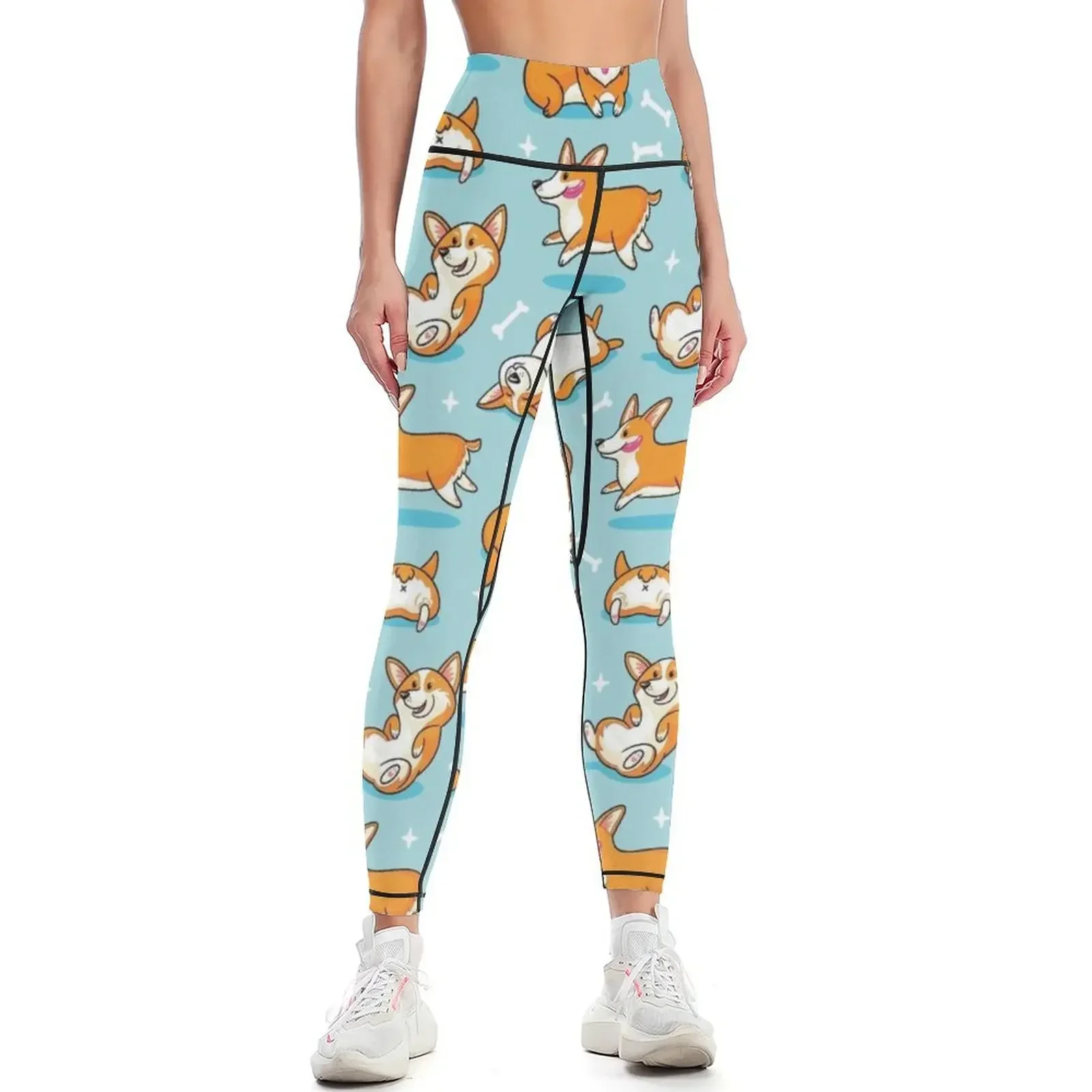 

Corgi Leggings gym womans sport set sports woman gym jogging pants Womens Leggings