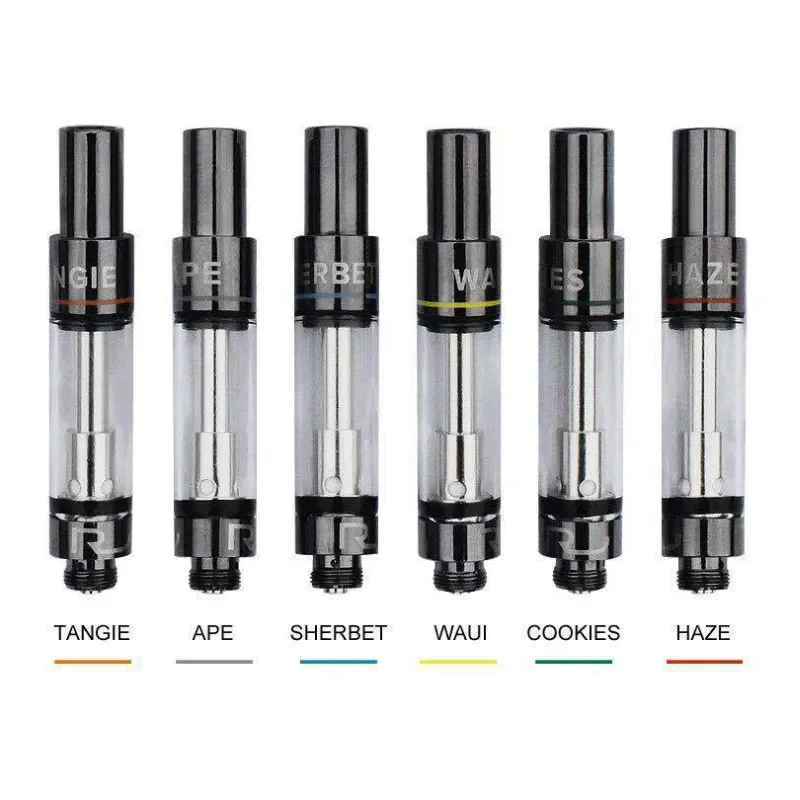 10pcs/lot High Quality Rove Cartridges 0.8/1.0ml Glass Tank Atomizer Ceramic Coil ROVE Carts 510 Thread Empty Vape Carts E Cigs