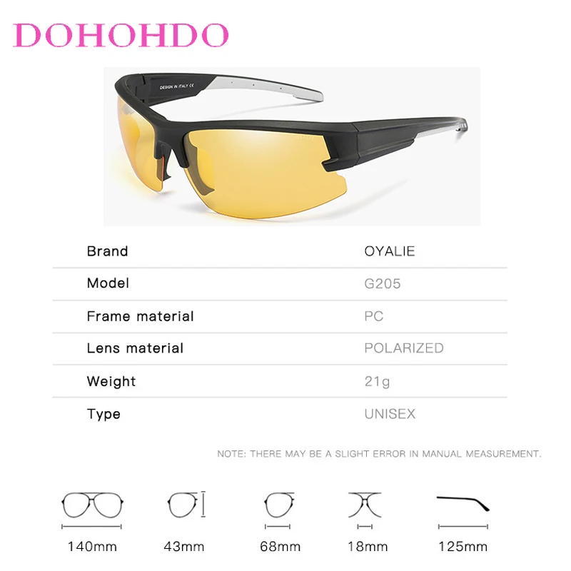 New Retro Classic Polarized Sunglasses Men Woman UV400 Brand Anti-Glare Night Vision Sun Glasses Unisex Driving Goggles For Male