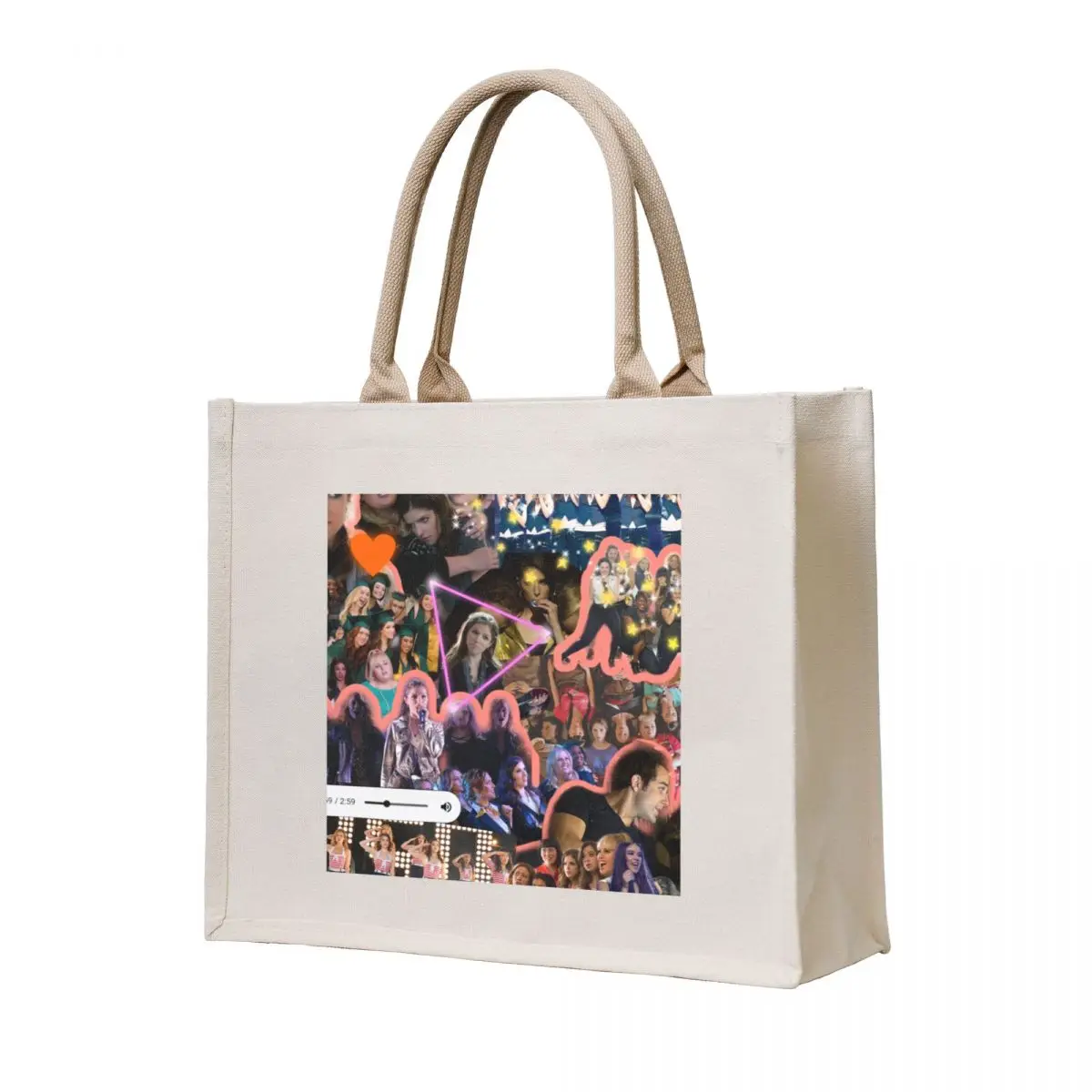

Pitch Perfect Collage Tote Bag Cloth bag canvas bags Woman shopper bag cloth woman