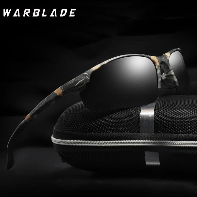 

Women Men's Sports Polarized Sunglasses Car Driving Night Vision Glasses Camo Half Frame Luxury Brand Designer Eyeglasses UV400