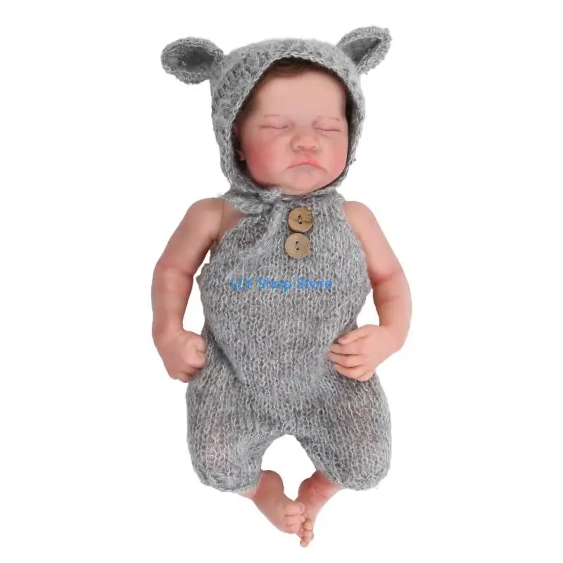 T8UD Reborns ตุ๊กตาเด็กทารกแรกเกิดที่สมจริง 18 นิ้วเหมือนจริง Sleeping Boy สาวไม่มีเสื้อผ้าและอุปกรณ์เสริมของขวัญเด็ก