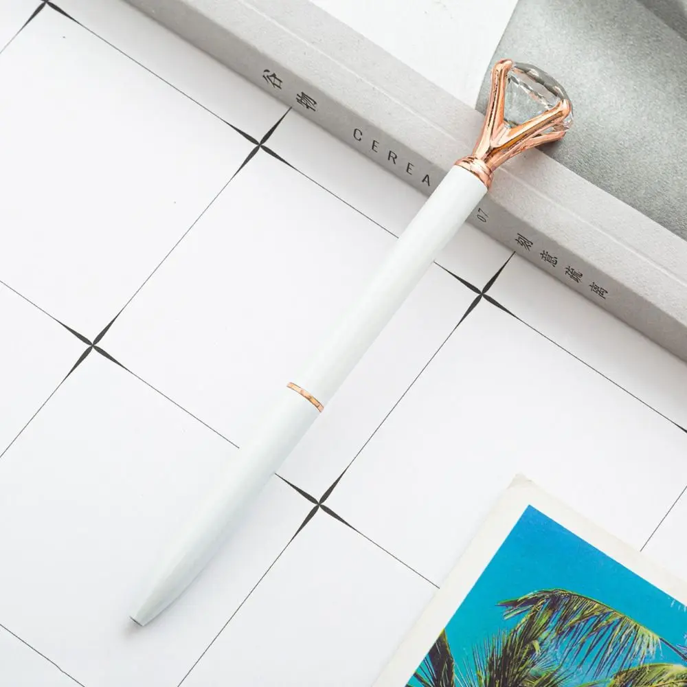 

Новая металлическая хрустальная ручка, студенческие подарки, большой бриллиант, кристалл, большой бриллиант, офисный материал, подарок, алмазная ручка