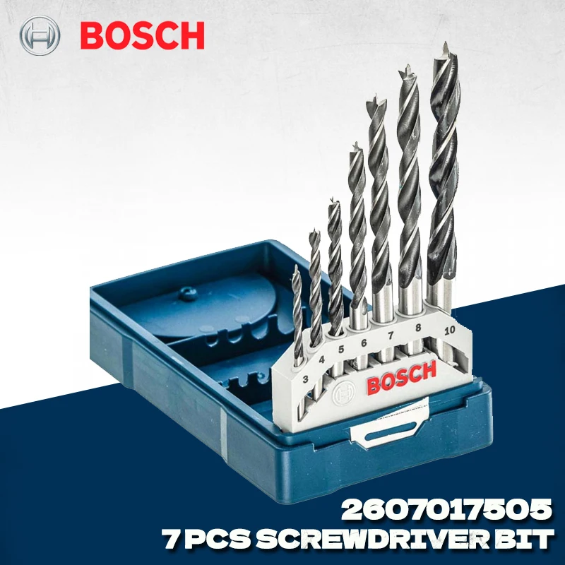 

BOSCH 2607017505 7 шт. Набор сверл по дереву Mini-X-Line 3-10 мм Аксессуары для электроинструментов Bosch