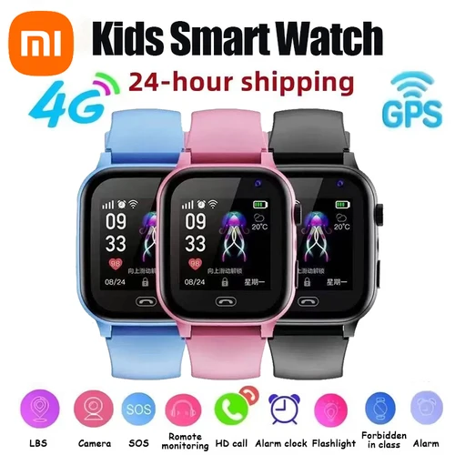 Reloj Inteligente Xiaomi Para Niños, 4G, Sos, Ubicación Gps,