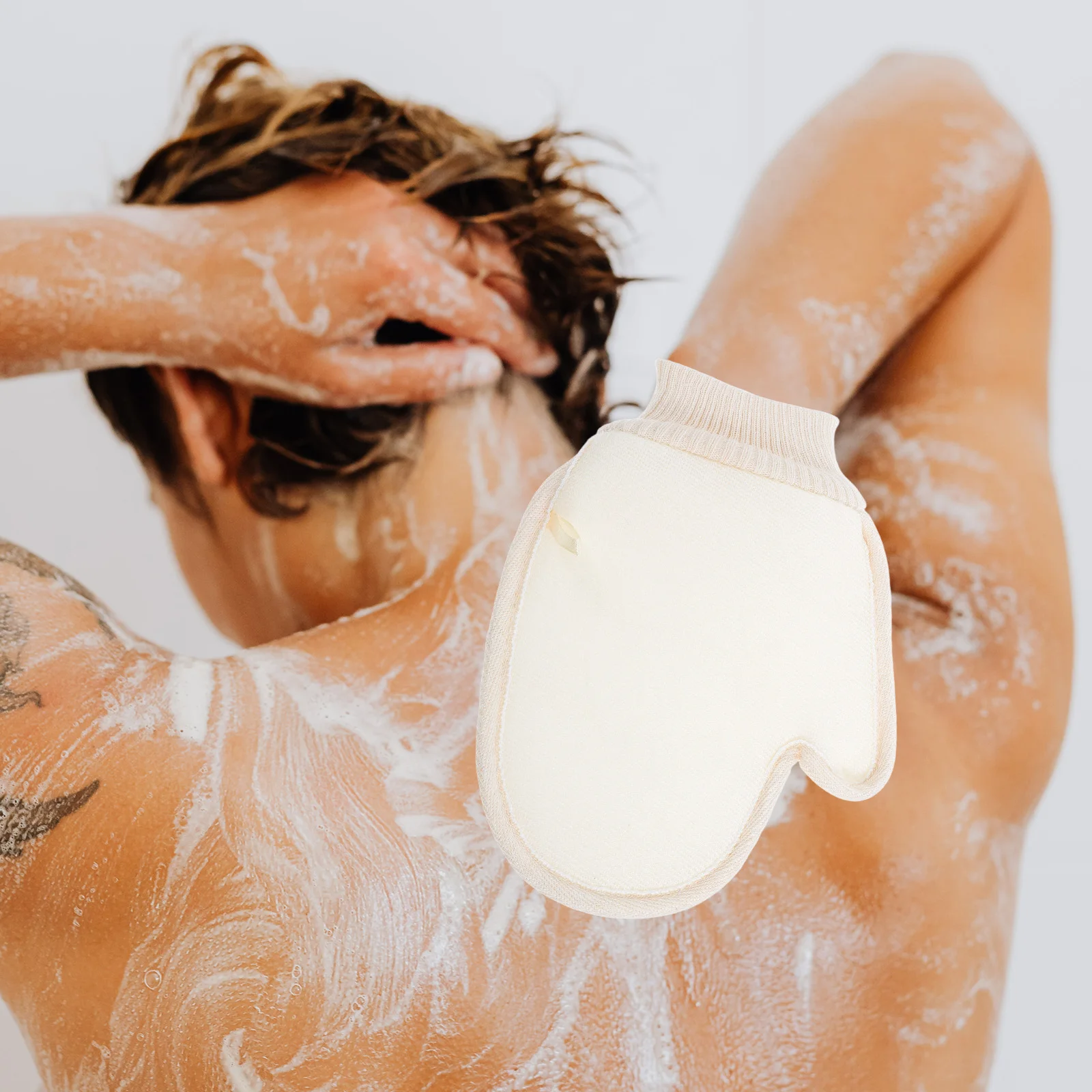 

Double-Sided Sisal Bath Glove Durable Soft Exfoliating Shower Mitt for Bath Shower Body Wash Gloves Spa Exfoliating Glove