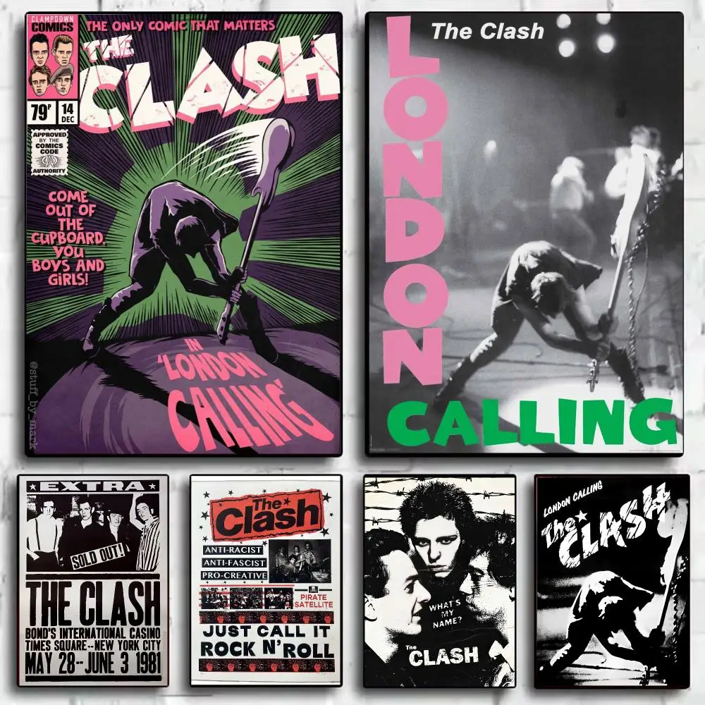 Punk Rock The C-Clash Poster Wall Art Poster Print Decorative Artwork for Bedroom Living Room Office Home Decoration