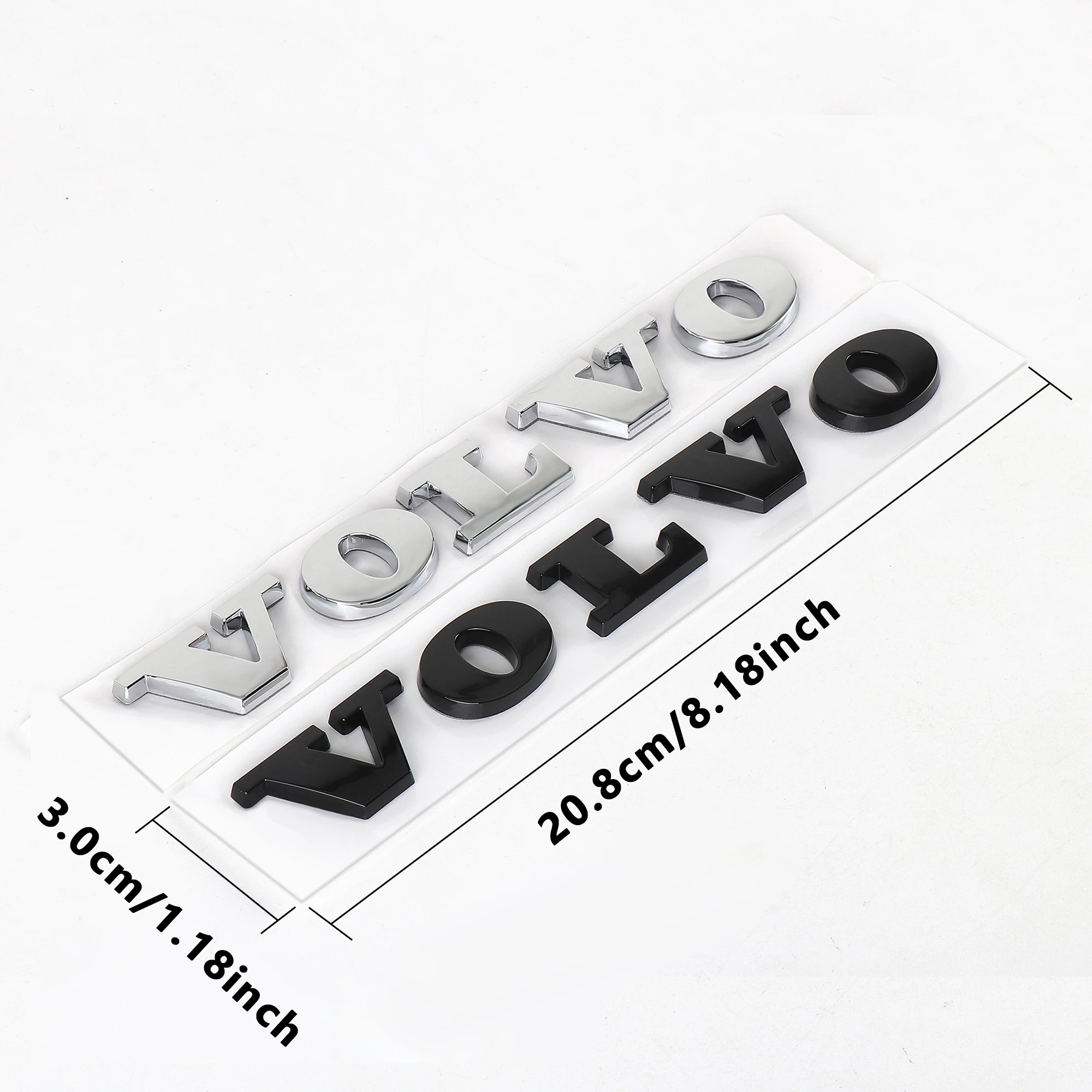 3D Car Rear Trunk Letter Badge Sticker Volvo Logo Decoration Stickers Decal For Volvo Rdesign V50 V60 V90 S40 S60 S80 S90 V8 AWD