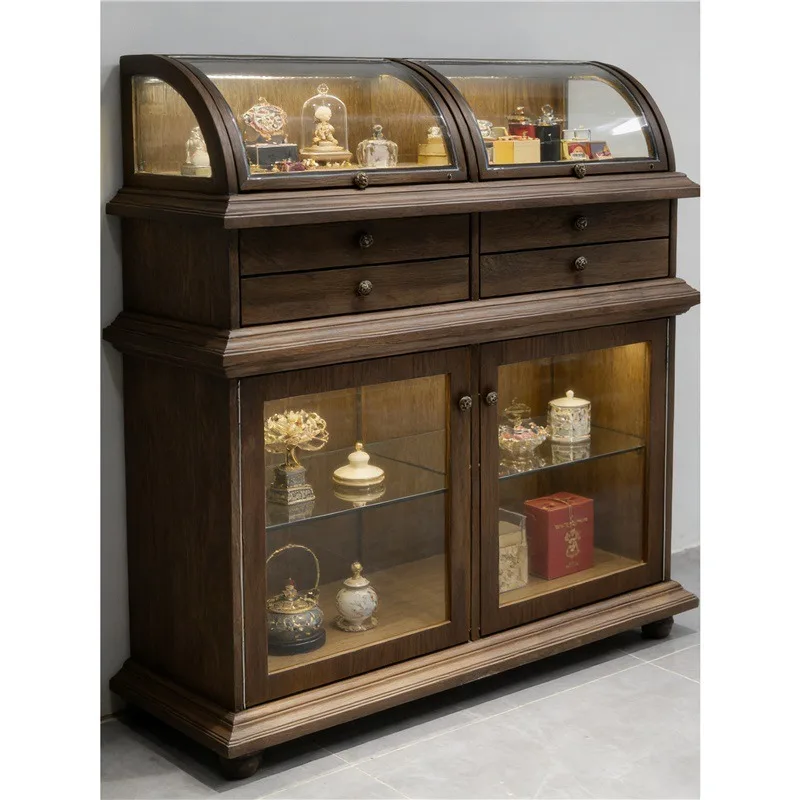 New Chinese jewelry store Nakajima cabinet glass cabinet, jewelry store display stand, storage antique jade multi-functional
