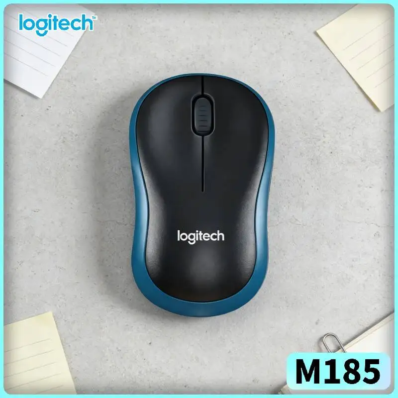 Logitech M185 Ambidextrous-Design Mouse Left-Right Hand Use 1000 DPI 2.4GHz 10m Range Auto-Sleep Multi-Platform Home Tool