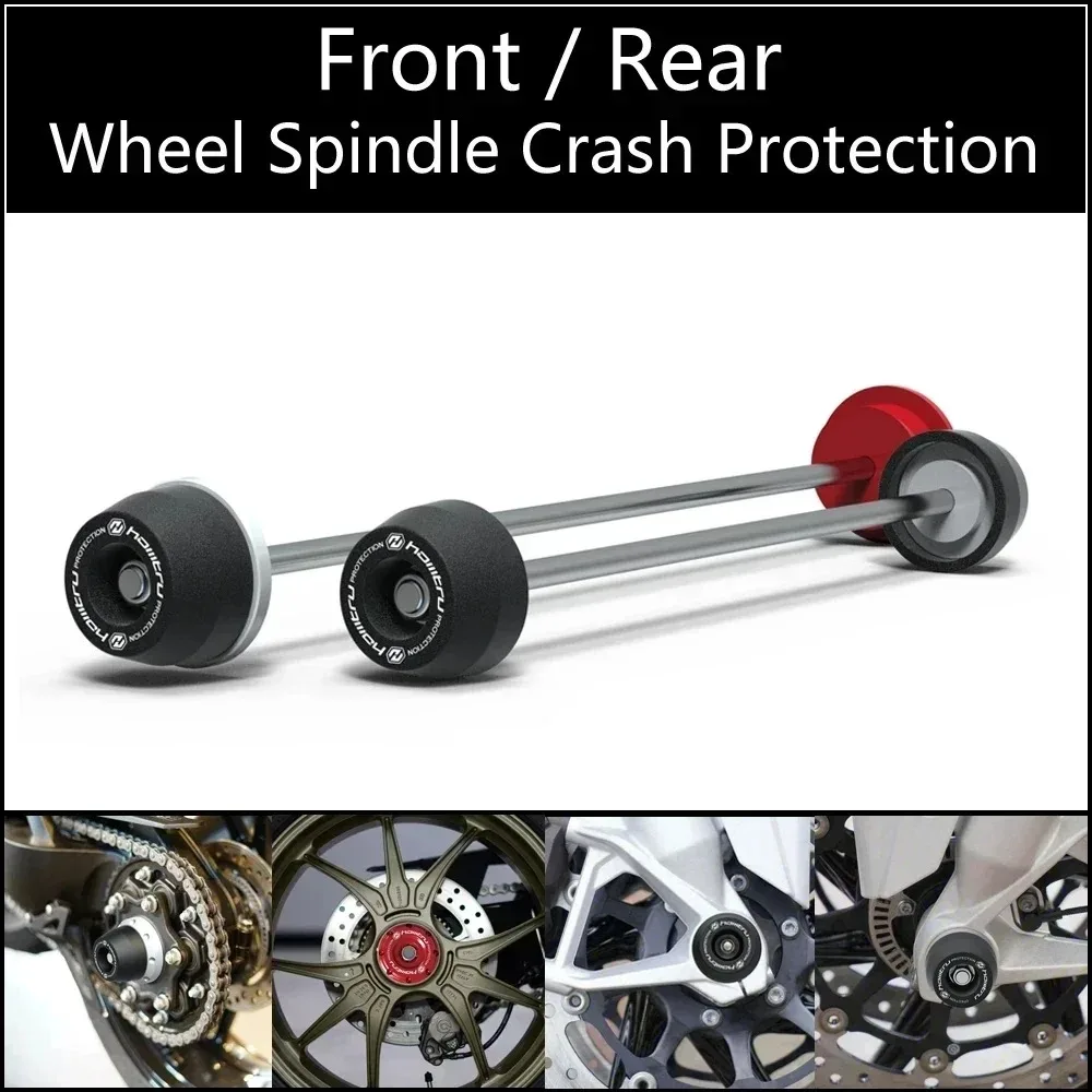 

Front Rear wheel Spindle Crash Protection For Ducati Hypermotard 796/821/939 SP /950 SP RVE/1100 EVO/ 2008-2023