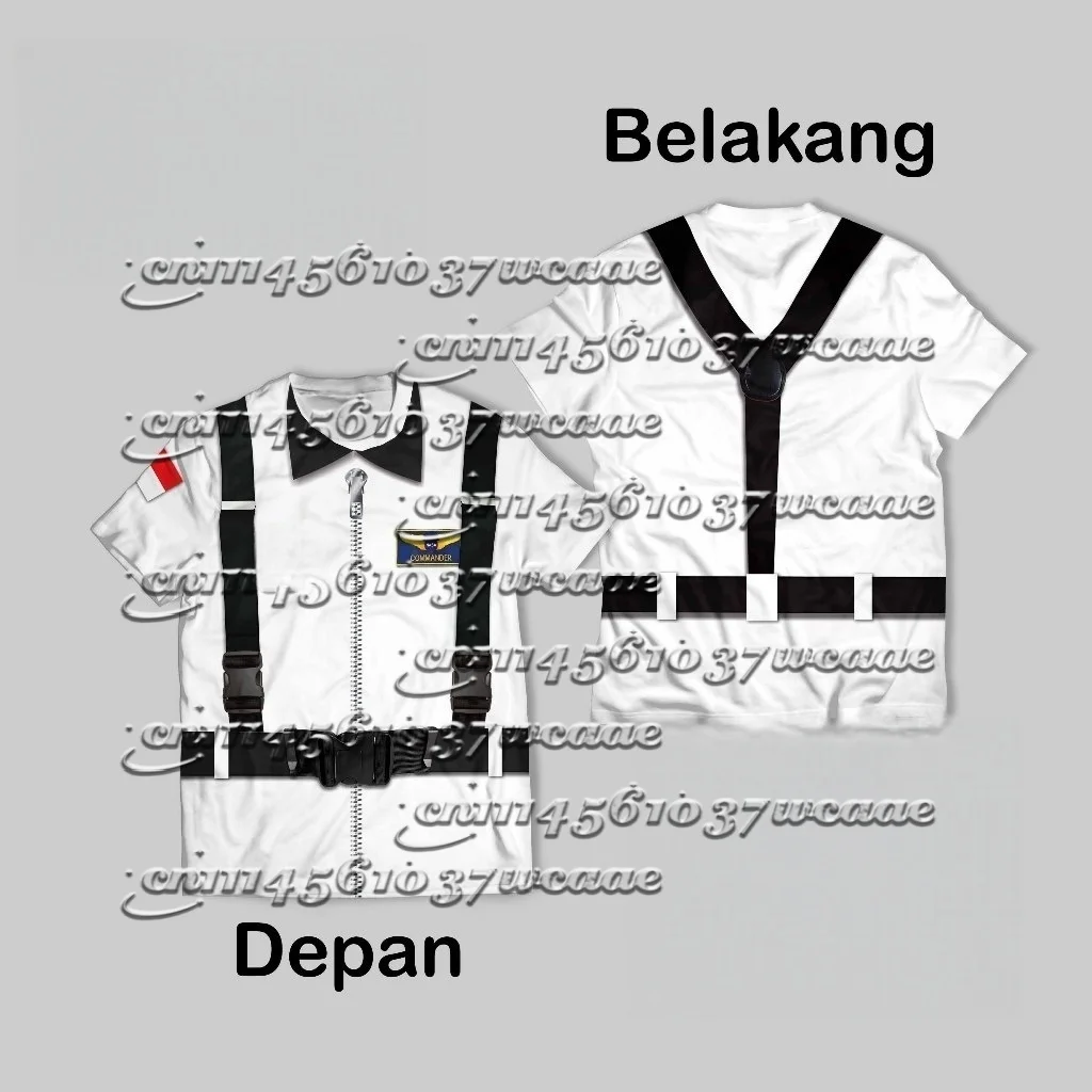 New Professional Astronaut Firefighter COS Sports Short-Sleeve Universal Top
