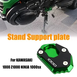 For KAWASAKI 1000 Z1000 NINJA 1000sx CNC Motorcycle Accessories Kickstand Foot Enlarger Side Extension Pad Stand Support Plate