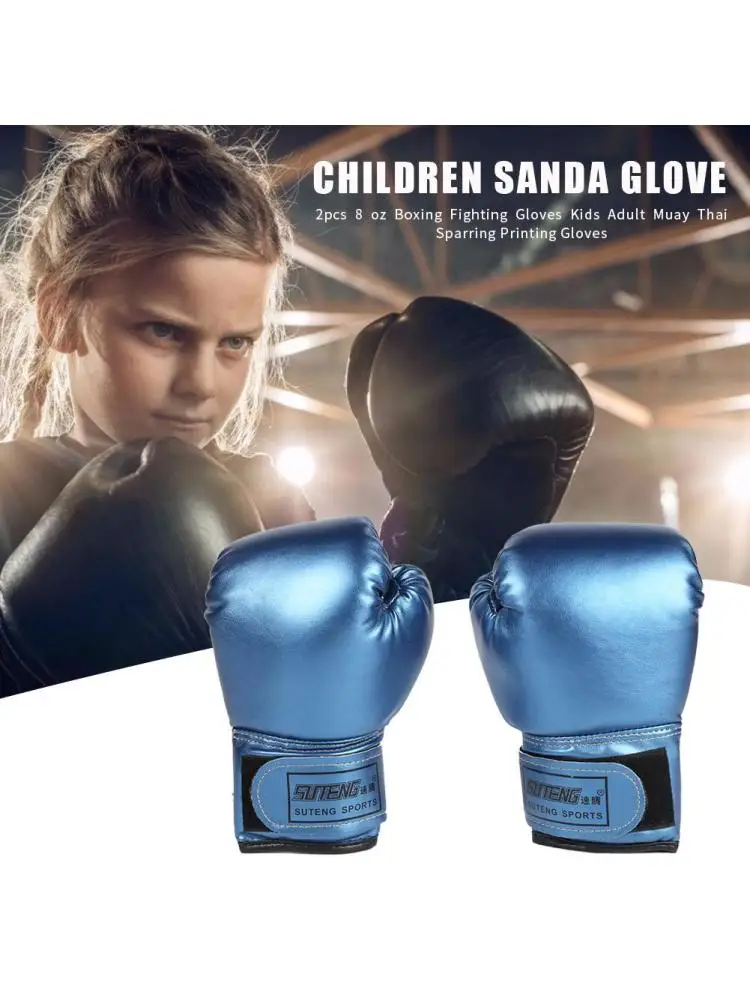 2 Stuks Kids Bokshandschoenen Kinderen Punch Training Sparring Kickboksen Vechten Fitness Wanten Raken Hand Protector Voor Jongens Meisjes - afbeelding 2